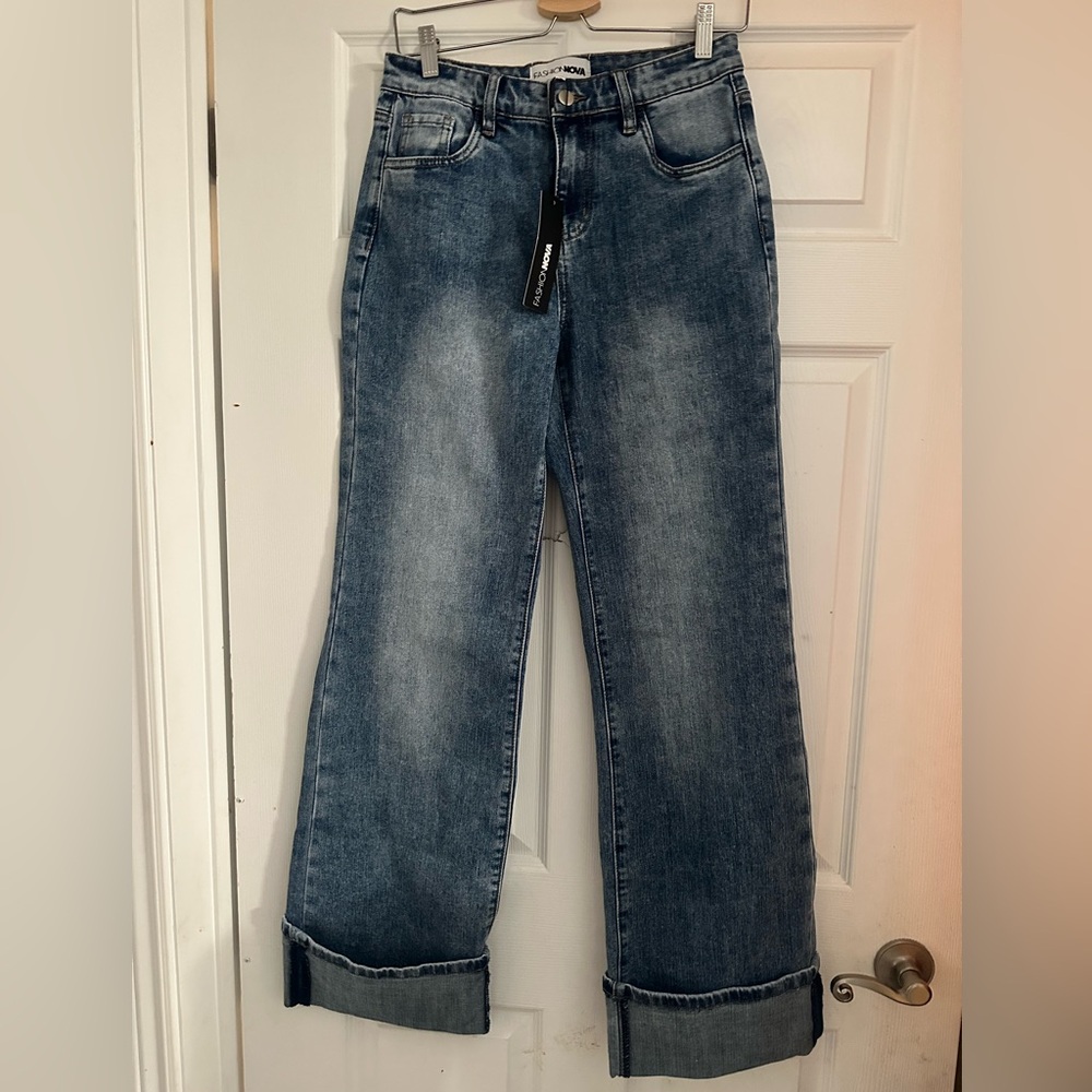 Fashion nova wide leg jeans